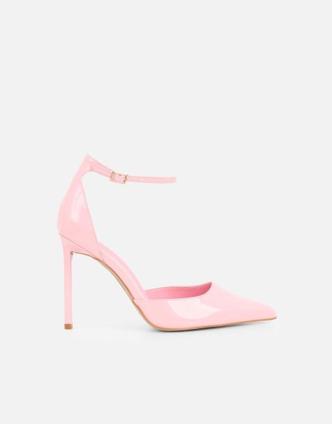SIMMI Shoes Erika pink patent court shoes in pink patent - view 1