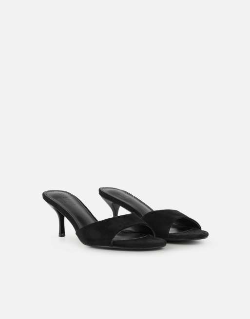 SIMMI Shoes Hux mules in black suede, 3 of 4