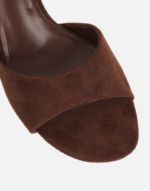 SIMMI Shoes Hux suede mules in brown suede, 4 of 4