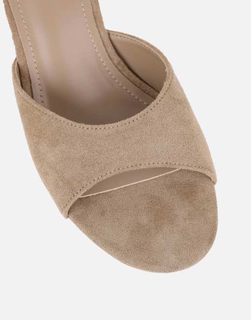 SIMMI Shoes Iris wedge mules in beige, 3 of 4