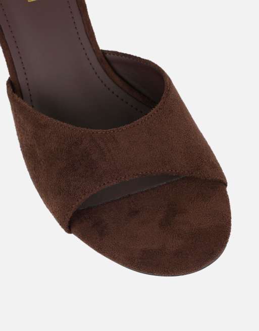 SIMMI Shoes Iris wedge mules in brown, 3 of 4