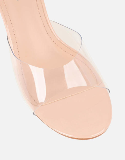 SIMMI Shoes Iris wedge mules in clear, 3 of 4