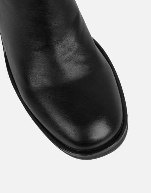 SIMMI Shoes Jai knee high riding boots in black, 4 of 4