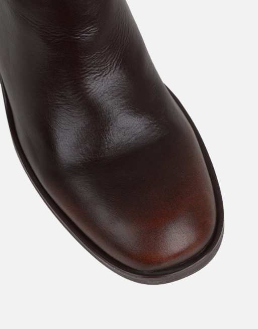 SIMMI Shoes Jai knee high riding boots in brown, 4 of 4
