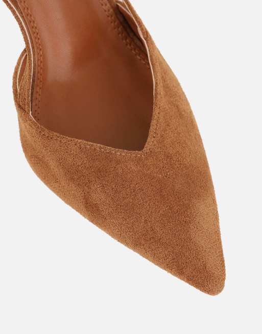SIMMI Shoes Kandy brown slingback courts in brown, 4 of 4