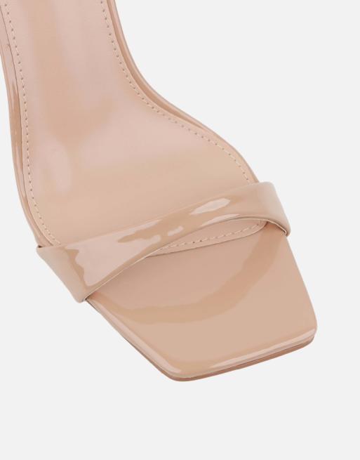 SIMMI Shoes Kareena heeled sandal in beige patent, 4 of 4