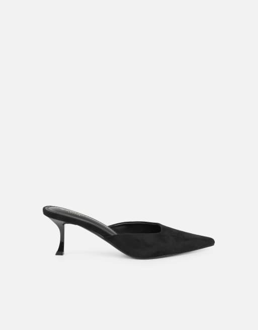 SIMMI Shoes Keira mules in black faux suede, 2 of 4