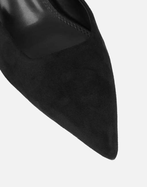 SIMMI Shoes Keira mules in black faux suede, 4 of 4