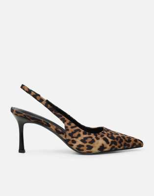  Liorra leopard sling back court shoes in leopard