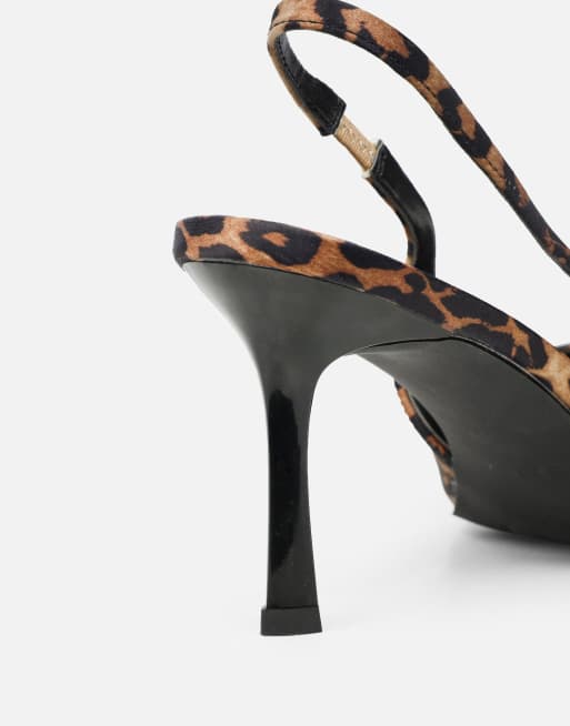 SIMMI Shoes Liorra leopard sling back court shoes in leopard, 2 of 3
