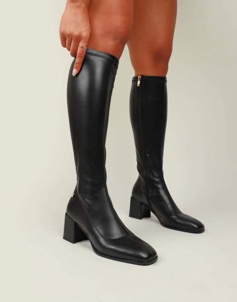 SIMMI Shoes Lizzie knee high boots in black - view 1