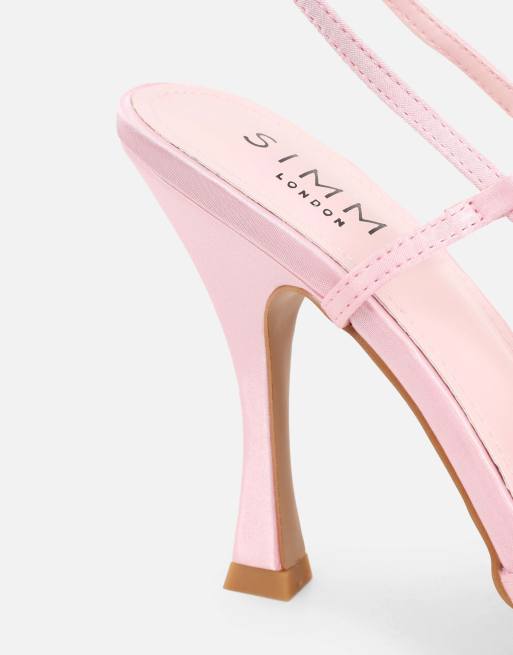 women's lulu mesh bow block heel dress sandals Satin Block Heel Sandal with Front Oversized Tulle Bow