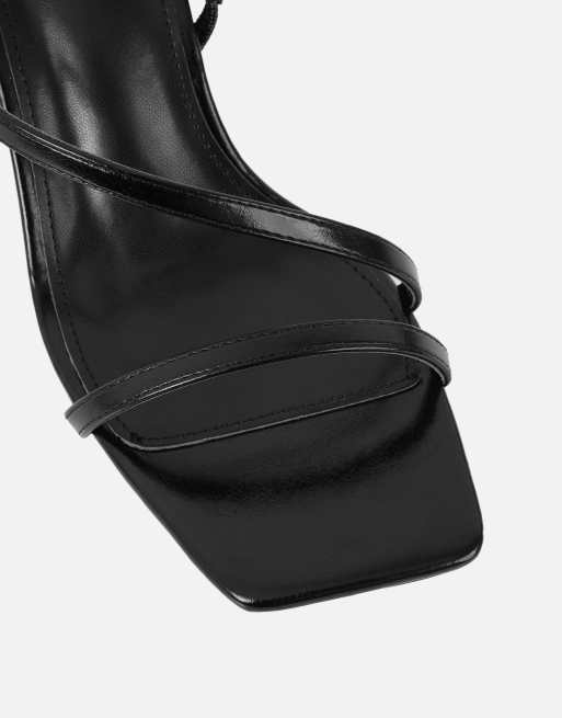SIMMI Shoes Manzi strappy block heeled sandals in black, 4 of 4