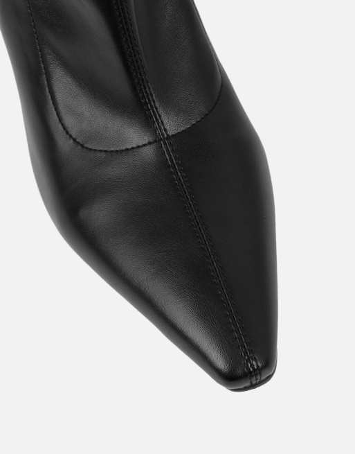 SIMMI Shoes Mateta knee high boots in black pu, 4 of 4
