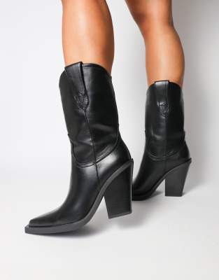 SIMMI Shoes Mercy western heeled boots 