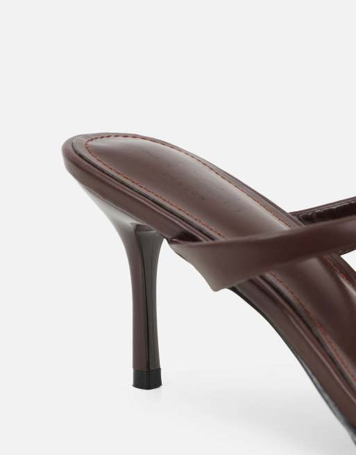SIMMI Shoes Pearl mules in brown, 2 of 4