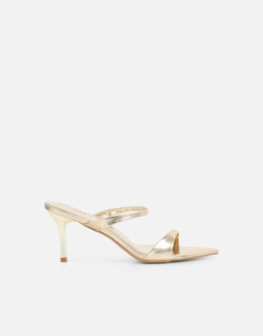 SIMMI Shoes Pearl mules in gold metallic, 4 of 4