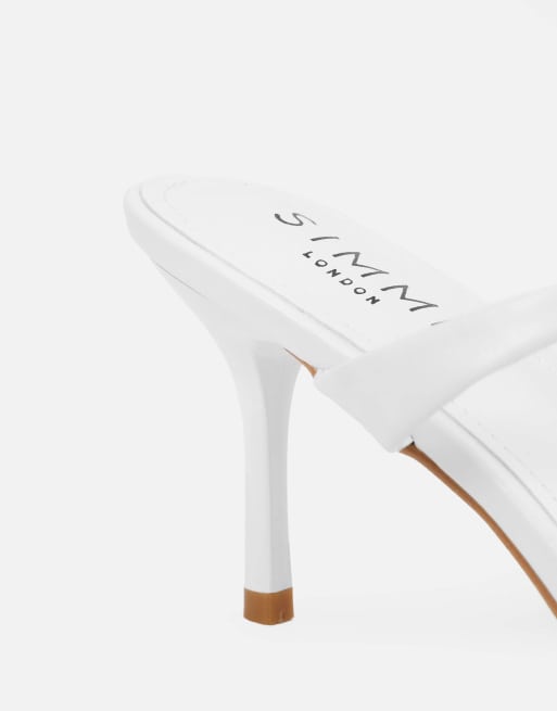 SIMMI Shoes Pearl mules in white, 2 of 4
