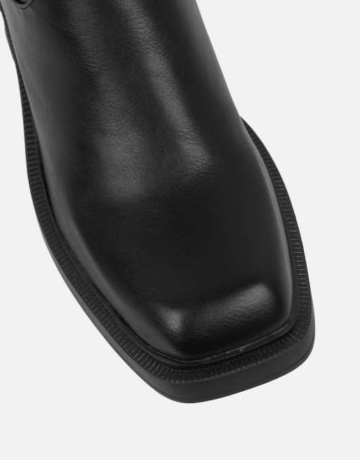 SIMMI Shoes Rowena boots in black knit, 4 of 4