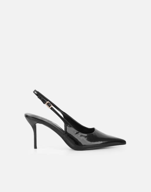 SIMMI Shoes Samaya slingback court shoes in black, 2 of 4