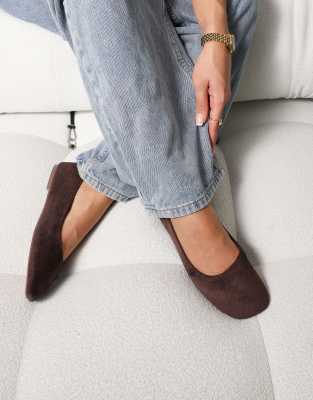  Viktoria ballerina flats  faux suede