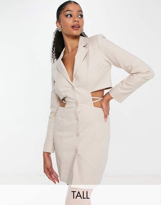 White blazer dress tall sales