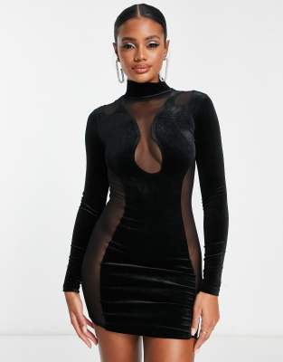 black sheer clothing