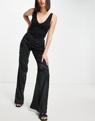 mix & co black stretch pants