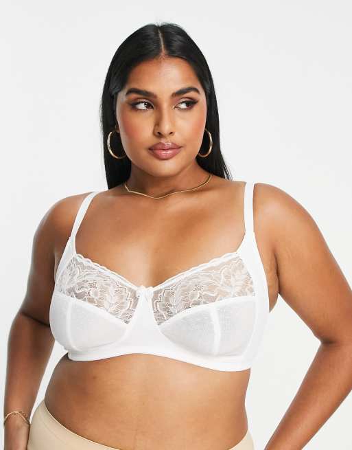 WHITE Non-wired bras