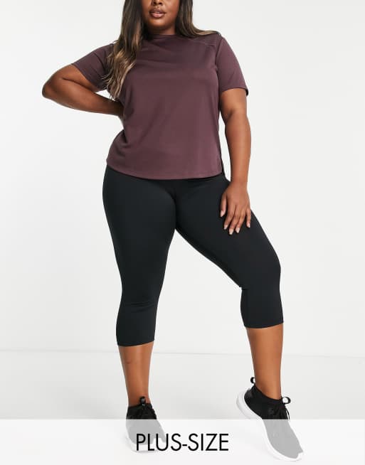 Simply Be – Active – Czarne legginsy o krótkim fasonie