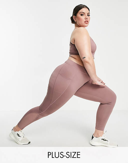 Simply Be Active leggings in mauve