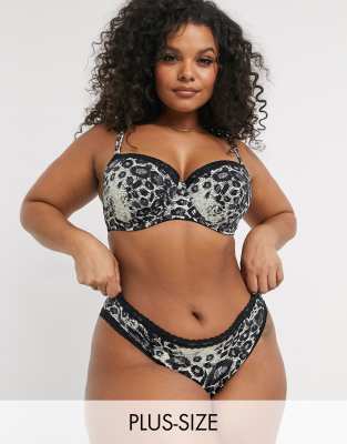 leopard print underwear plus size