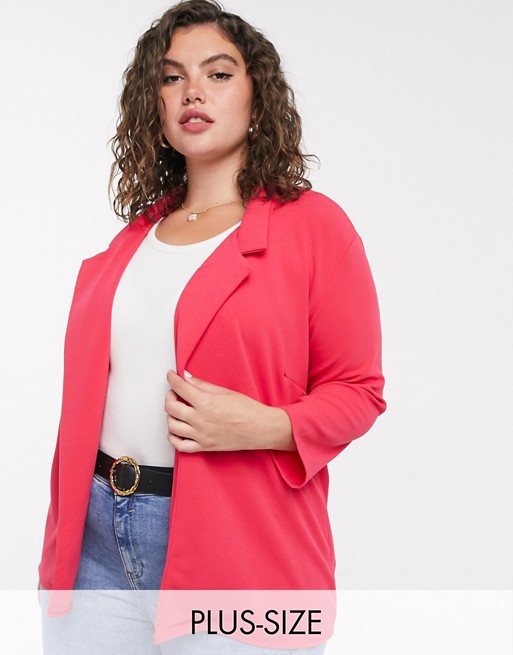 Simply Be blazer in pink