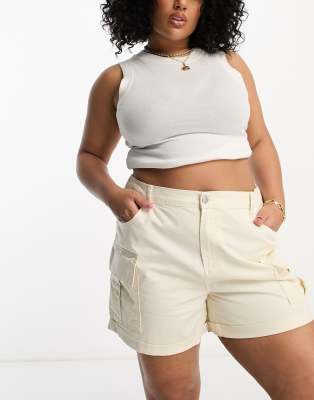 Simply Be - Cargoshorts in Ecru-Neutral