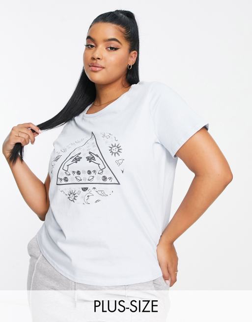 Plus Size Logo & Slogan T-Shirts, Plus Size Slogan Tops