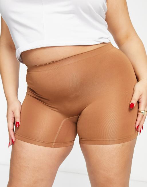 Simply Be comfort shorts in tan