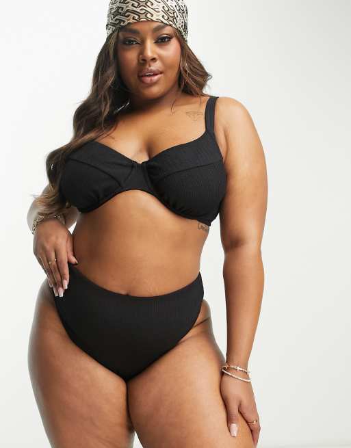 High leg bikini on sale bottoms plus size