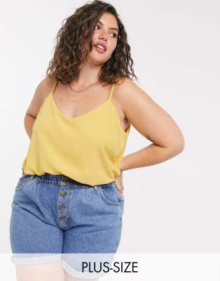 plus size yellow cami