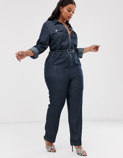 Simply be denim store jumpsuit