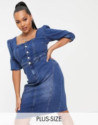 denim midi dresses