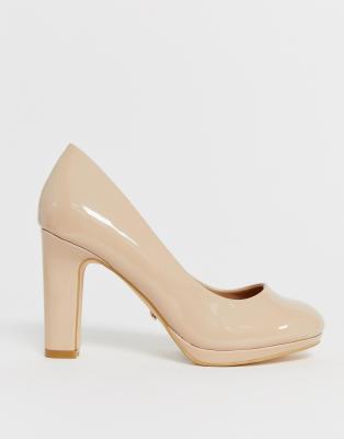 nude wide shoes