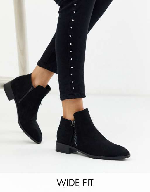 Simply Be extra wide fit ankle boot in black | ASOS