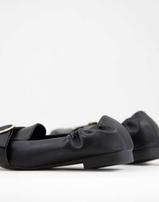 Simply Be Extra Wide Fit Astrid ballet flats in black, 2 of 4
