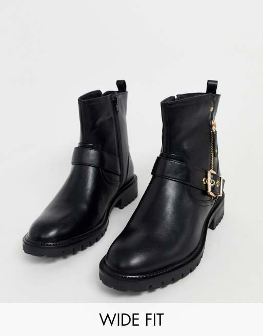 Extra wide 2025 biker boots