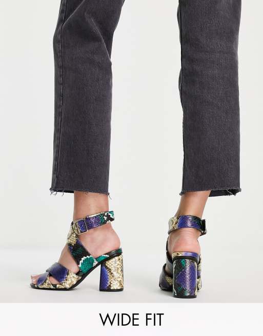 Simply Be Extra Wide Fit - Catherine - Sandalen met hak in blauw