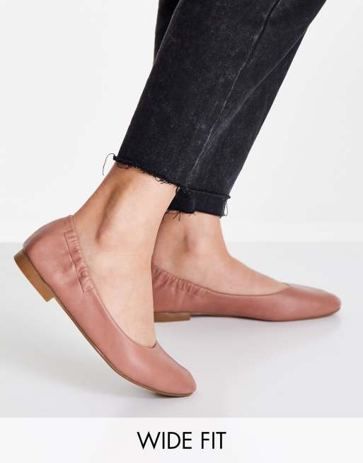 Extra wide ballerina on sale flats