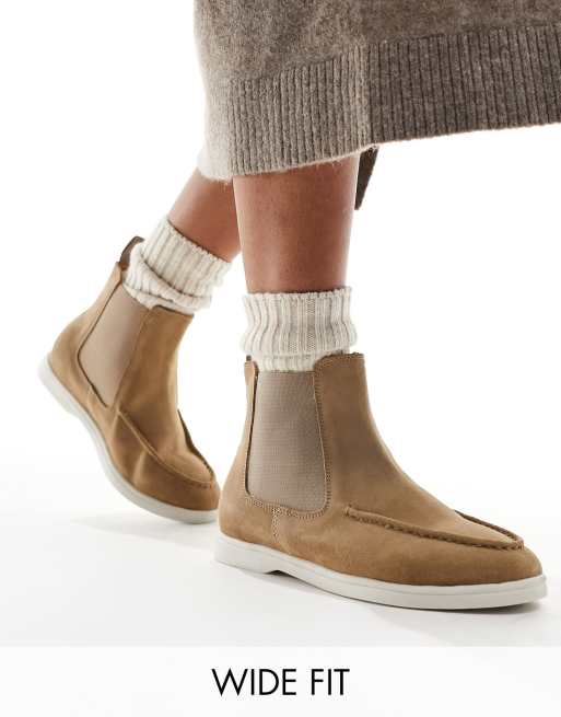 Mens extra wide outlet slip on boots