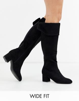 wide knee high boots