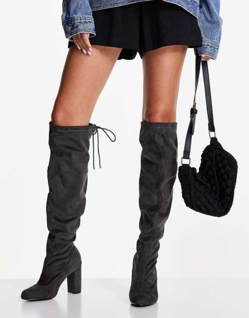 Extra wide leg over the best sale knee boots