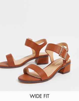 wide tan sandals